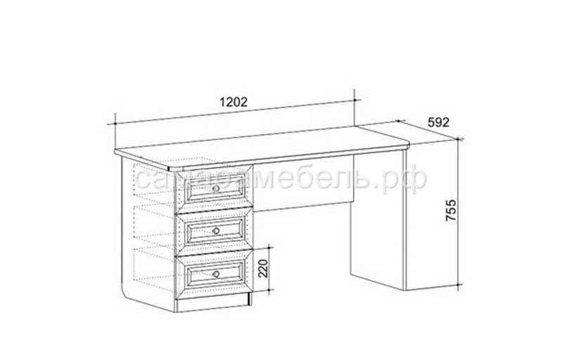 Стол письменный ширина 800 мм