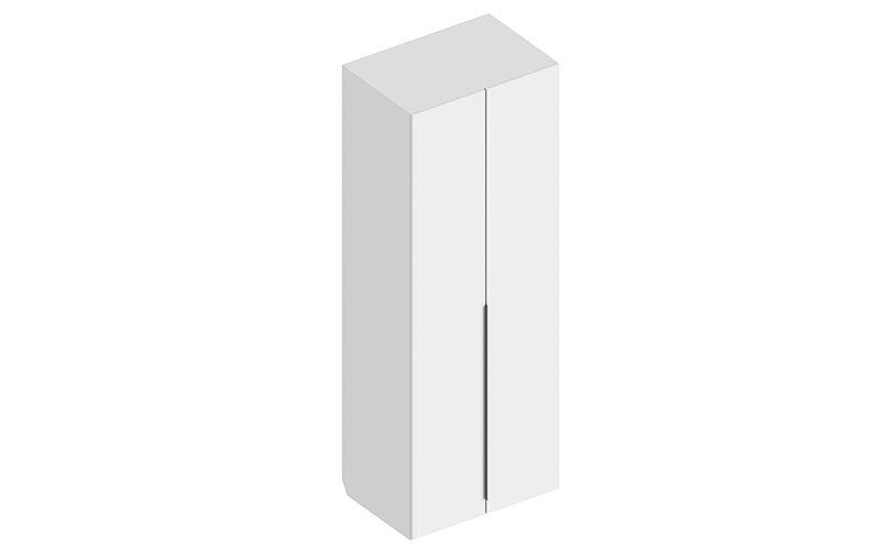 Шкаф 2-ств h=2,2м «Альте» белый лофт